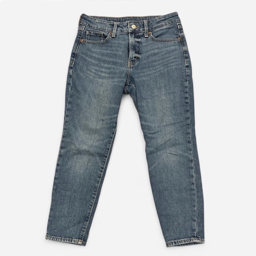 Old Navy O.G. Straight High-Rise Secret Slim Pockets Medium Wash Jeans Size 4P
